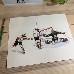 Trevor Zegras by MikeNguyenArt // Anaheim Ducks // Hockey // NHL // Watercolour Painting