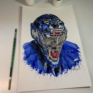 Cujo // Curtis Joseph // Toronto Maple Leafs // Hockey // NHL // Aquarell