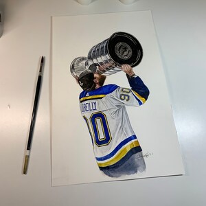 Ryan O’Reilly // St. Louis Blues // Hockey // NHL // Acuarela