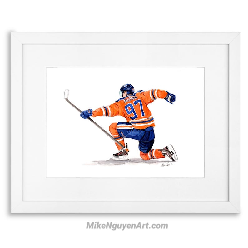 Connor Mcdavid // Edmonton Oilers // Hockey // NHL // Etsy