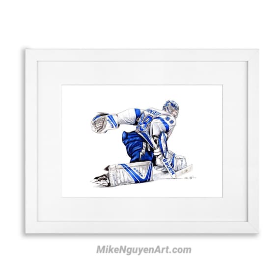 My Hand made drawing of Andrei Vasilevskiy. Rate it! : r/TampaBayLightning