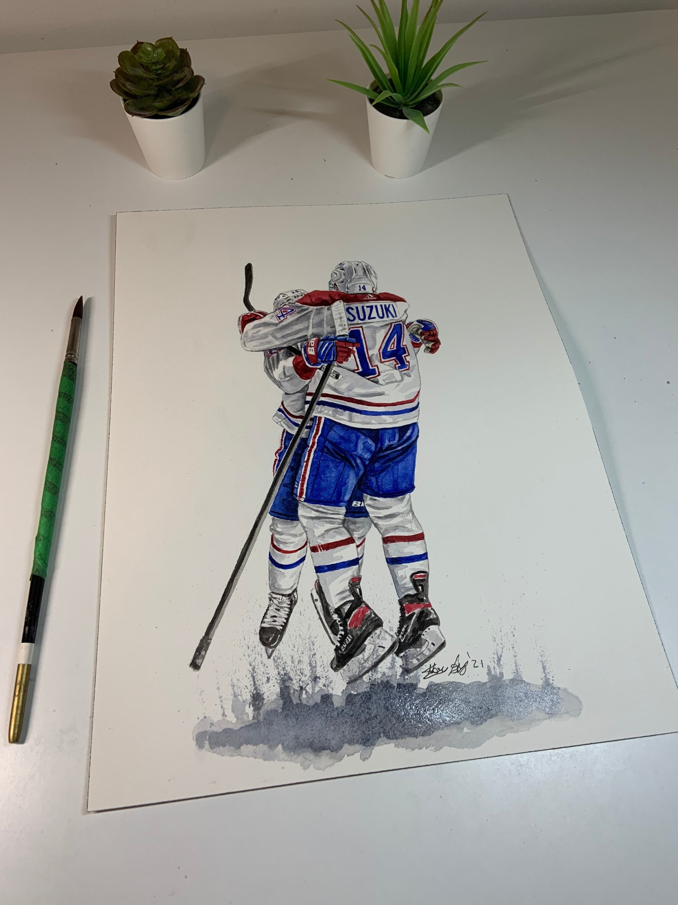 Connor Mcdavid Goal Celebration by Mikenguyenart // Edmonton 