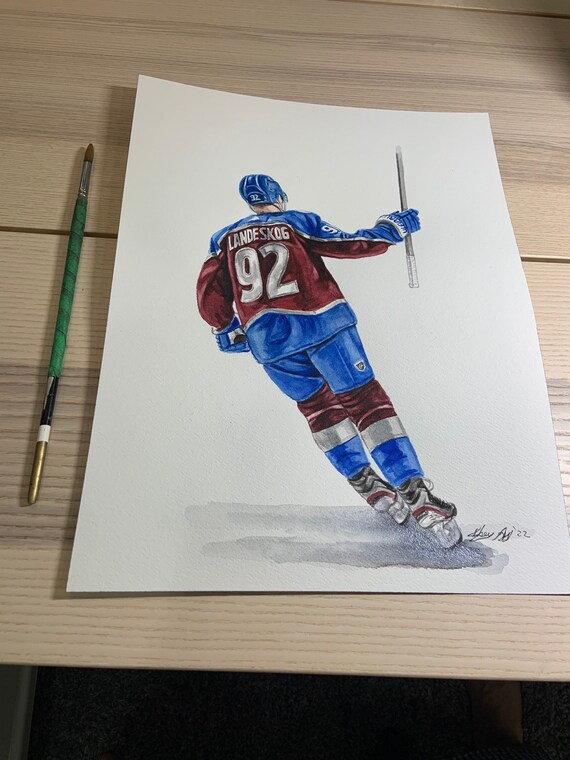 Colorado Avalanche Gabriel Landeskog 92 White 2022 Stanley Cup