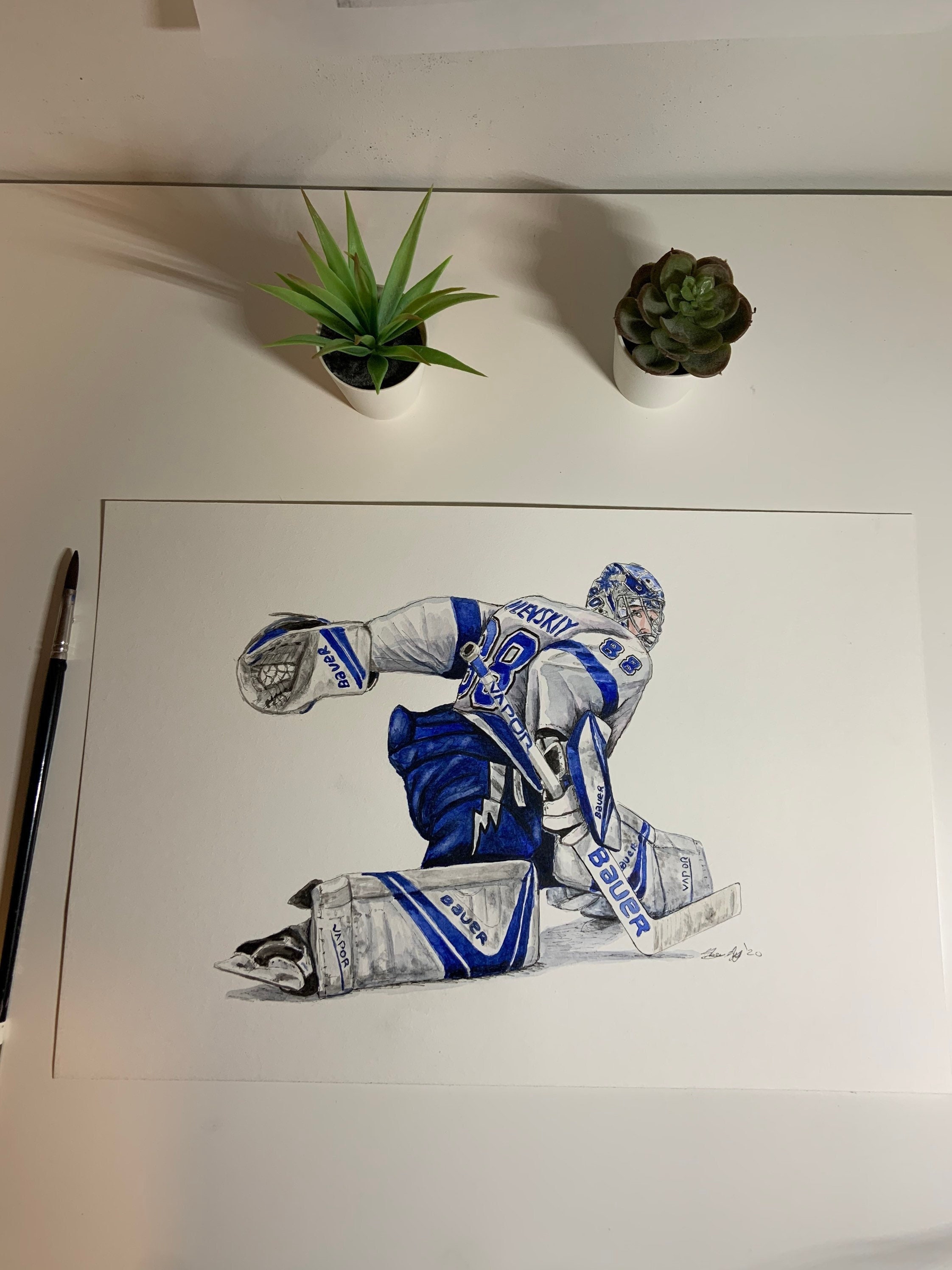 How the Lightning drafted Andrei Vasilevskiy — A sunburn, drawing