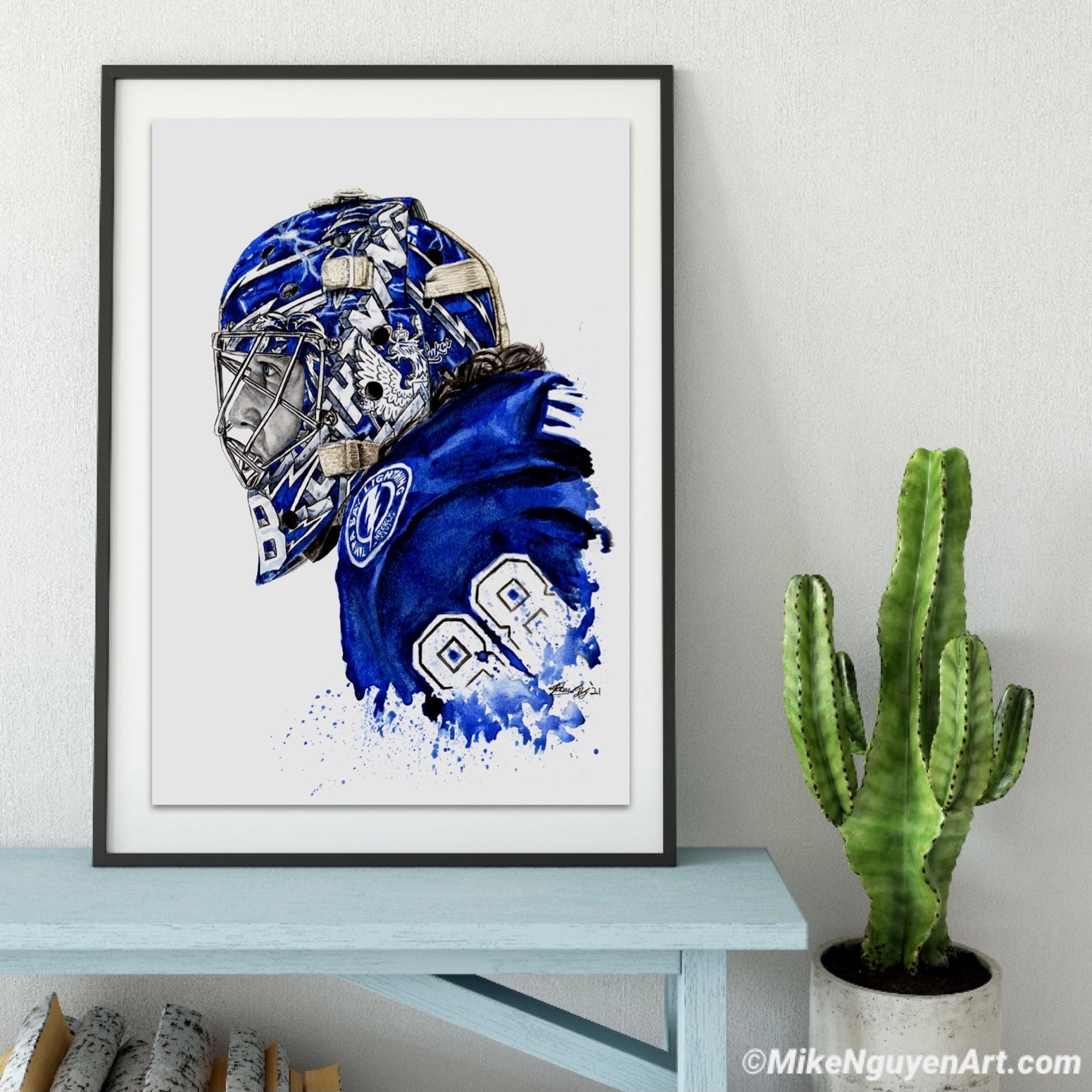 Andrei Vasilevskiy Mask // Tampa Bay Lightning // Goalie // Hockey //…
