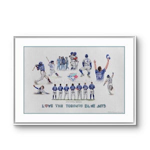 Love the blue Jays 2025 playoffs  by MikeNguyenArt // Toronto Blue Jays // MLB // Baseball // Watercolour Painting