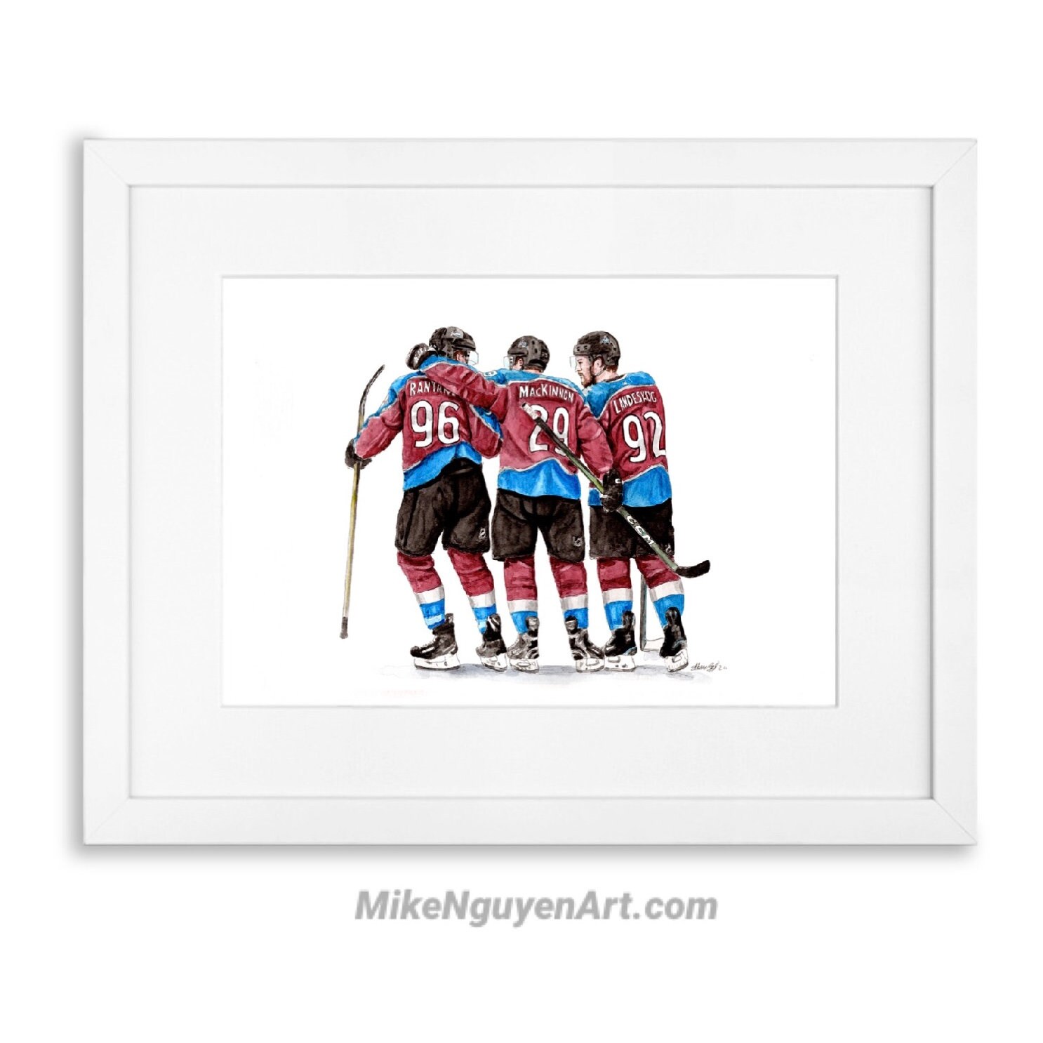 Framed Gabriel Landeskog Colorado Avalanche Autographed 16 x 20