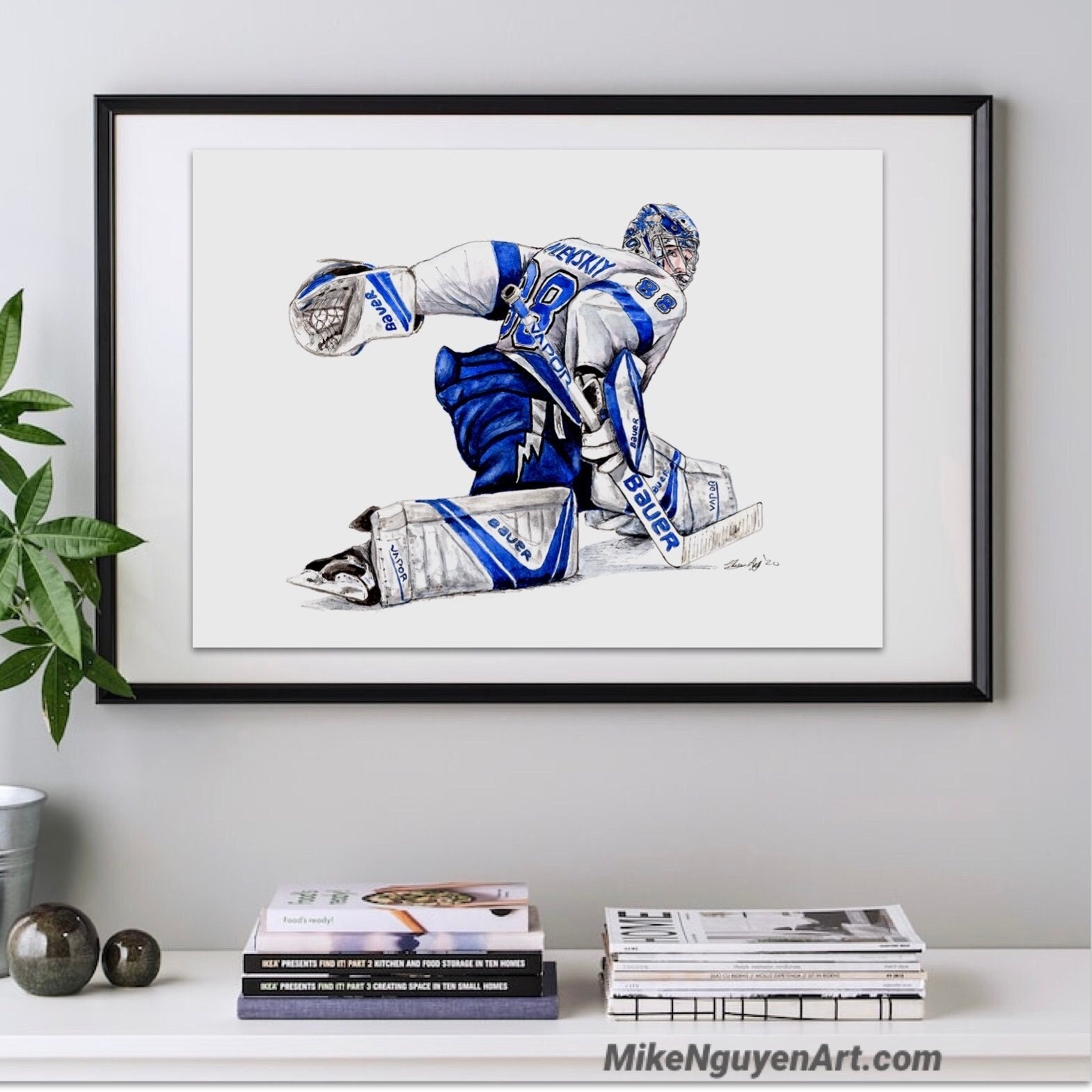 My Hand made drawing of Andrei Vasilevskiy. Rate it! : r/TampaBayLightning