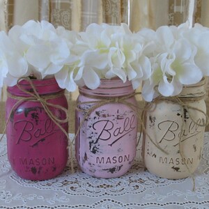 mason jar flower arrangements baby shower