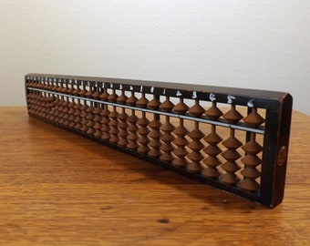 Japanese Abacus ~ Soroban ~ 27 Rods ~ Wood and Bamboo ~ Office Decor ~ Asian Decor ~ Gift for Him or Her