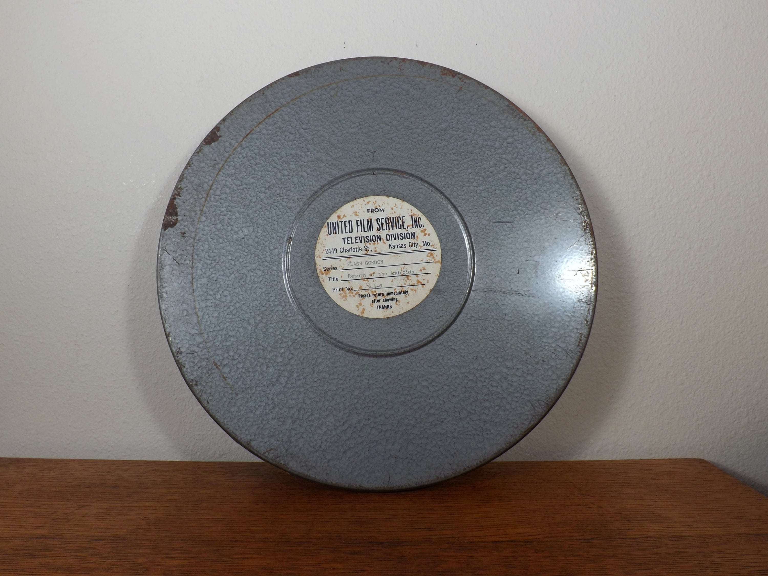 Vintage 16 mm reel canister Made By A Company Superior Bulk Film Co.  1950-1960's