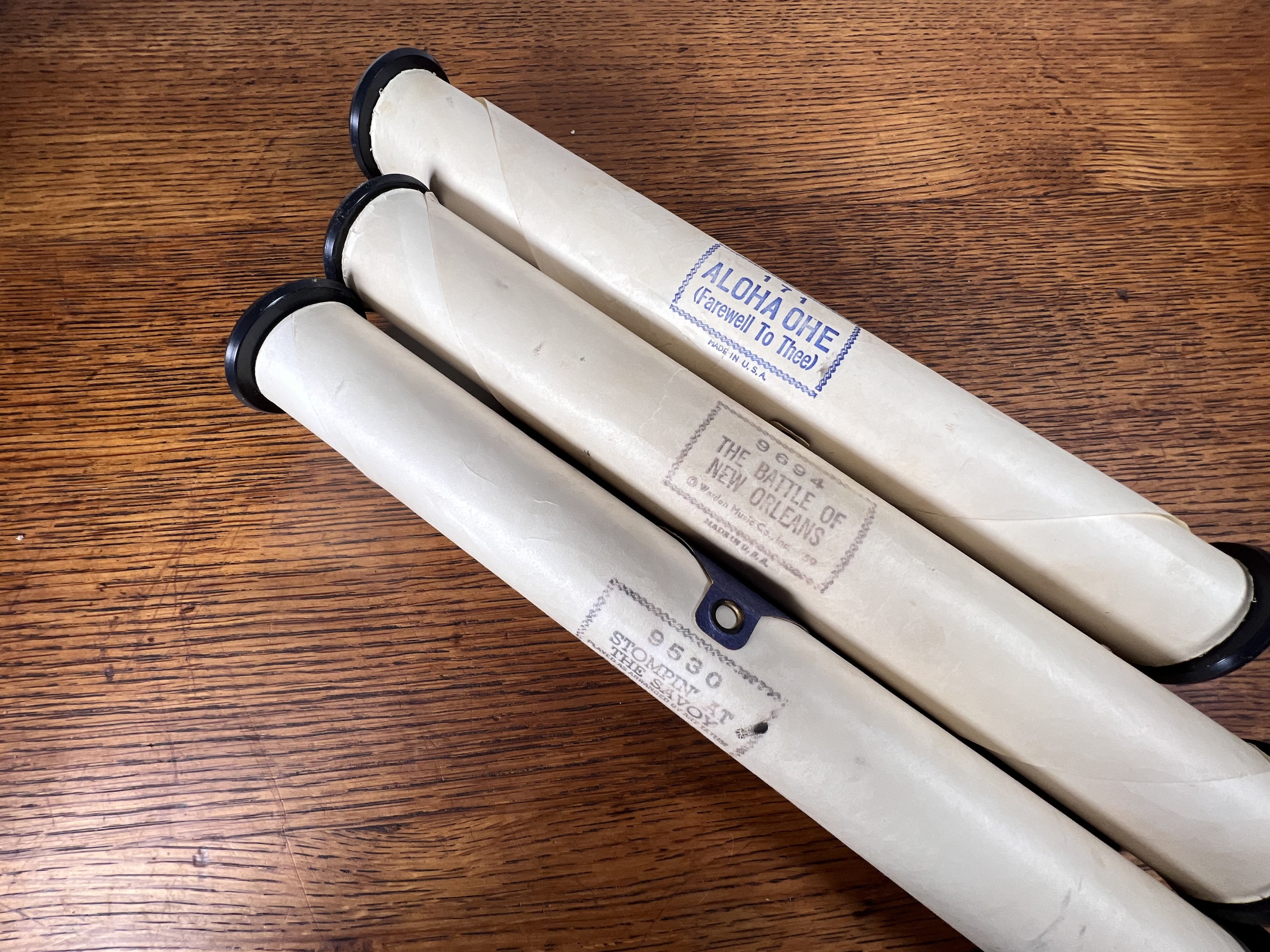 Player Piano Rolls aloha Ohe, the Battle of New Orleans, stompin at  the Savoy Q-R-S Music Rolls - Etsy