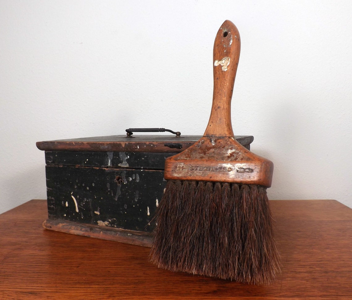 Natural Bristle Paint Brush 4 1/4 Vintage Paint or | Etsy