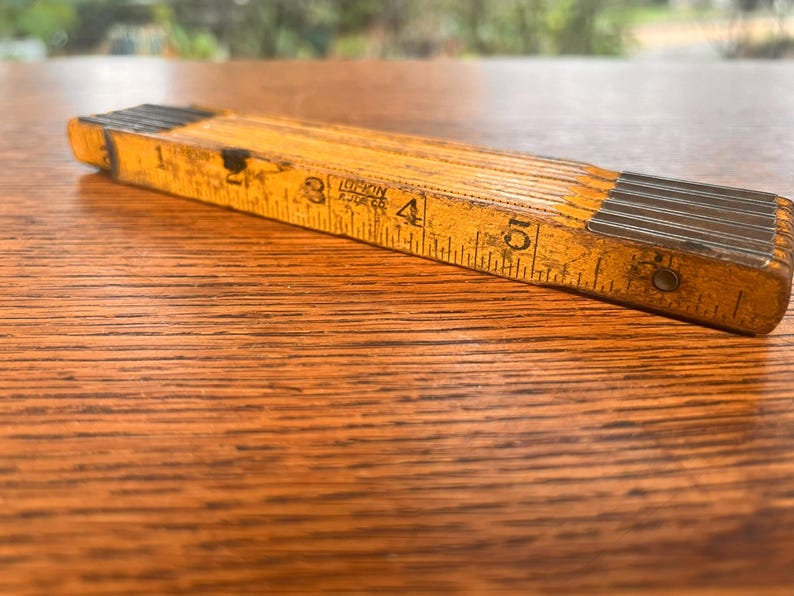 Lufkin Rigid 72 Inch Ruler Vintage Lufkin Folding Extension Ruler: Yellow Wood, 72 Inch - Etsy