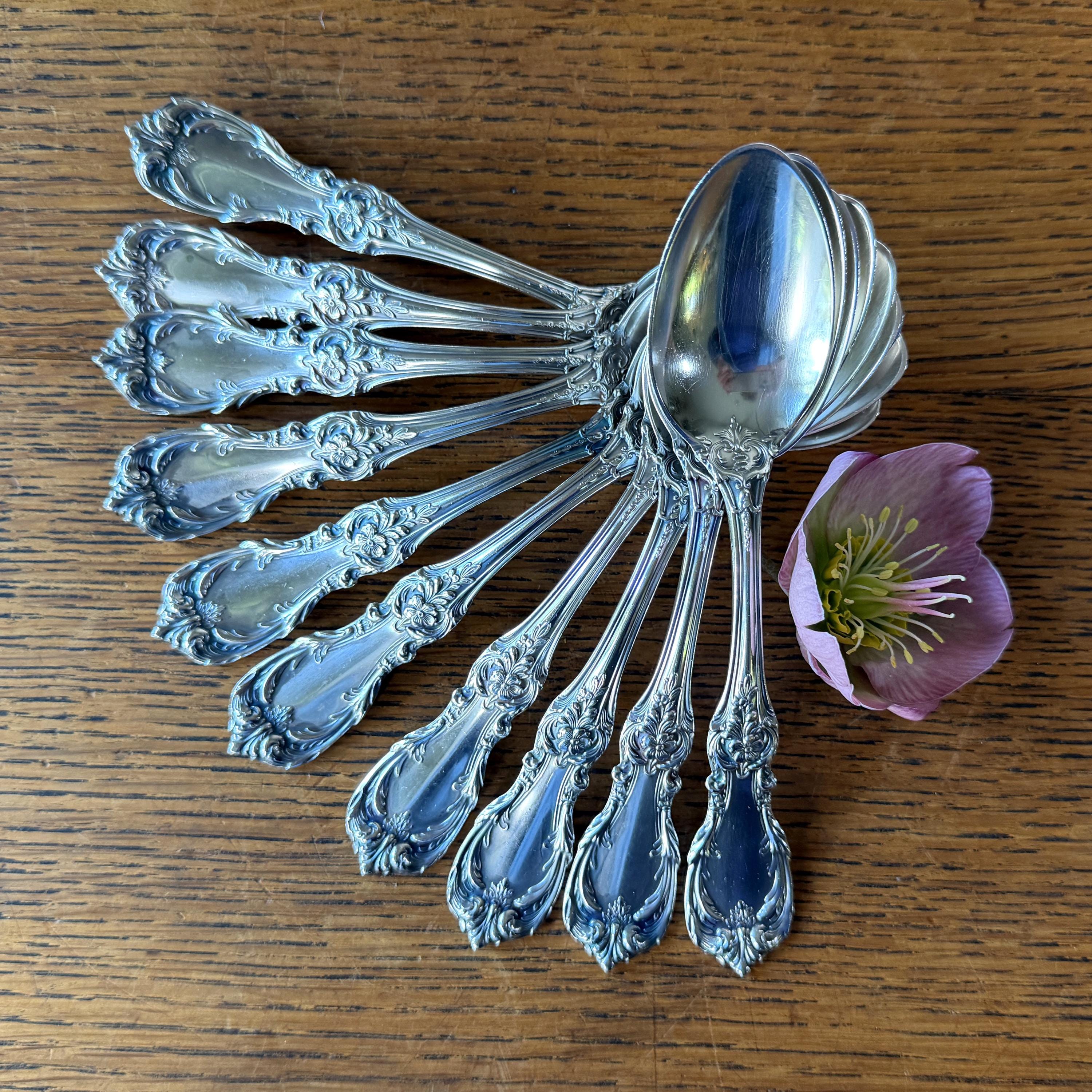 Vintage Floral Teaspoons - Etsy