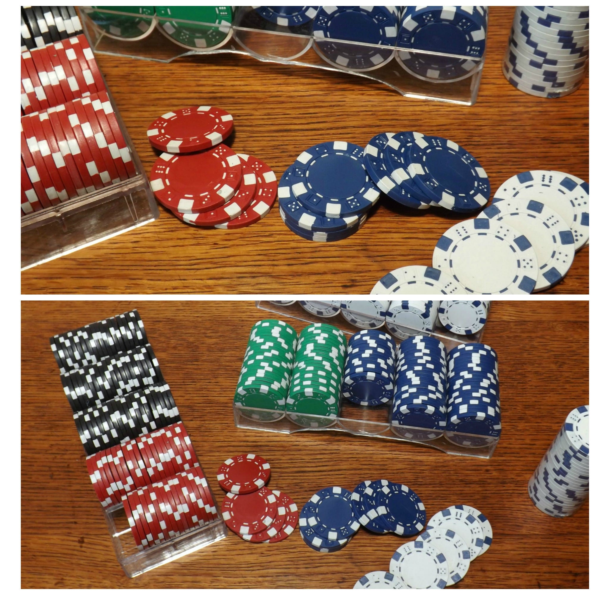 Poker Chips ProfessionalStyle with Cloth Bag Cover Steel Etsy
