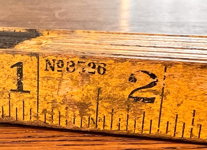 Lufkin Rigid 72 Inch Ruler Vintage Lufkin Folding Extension Ruler: Yellow Wood, 72 Inch - Etsy