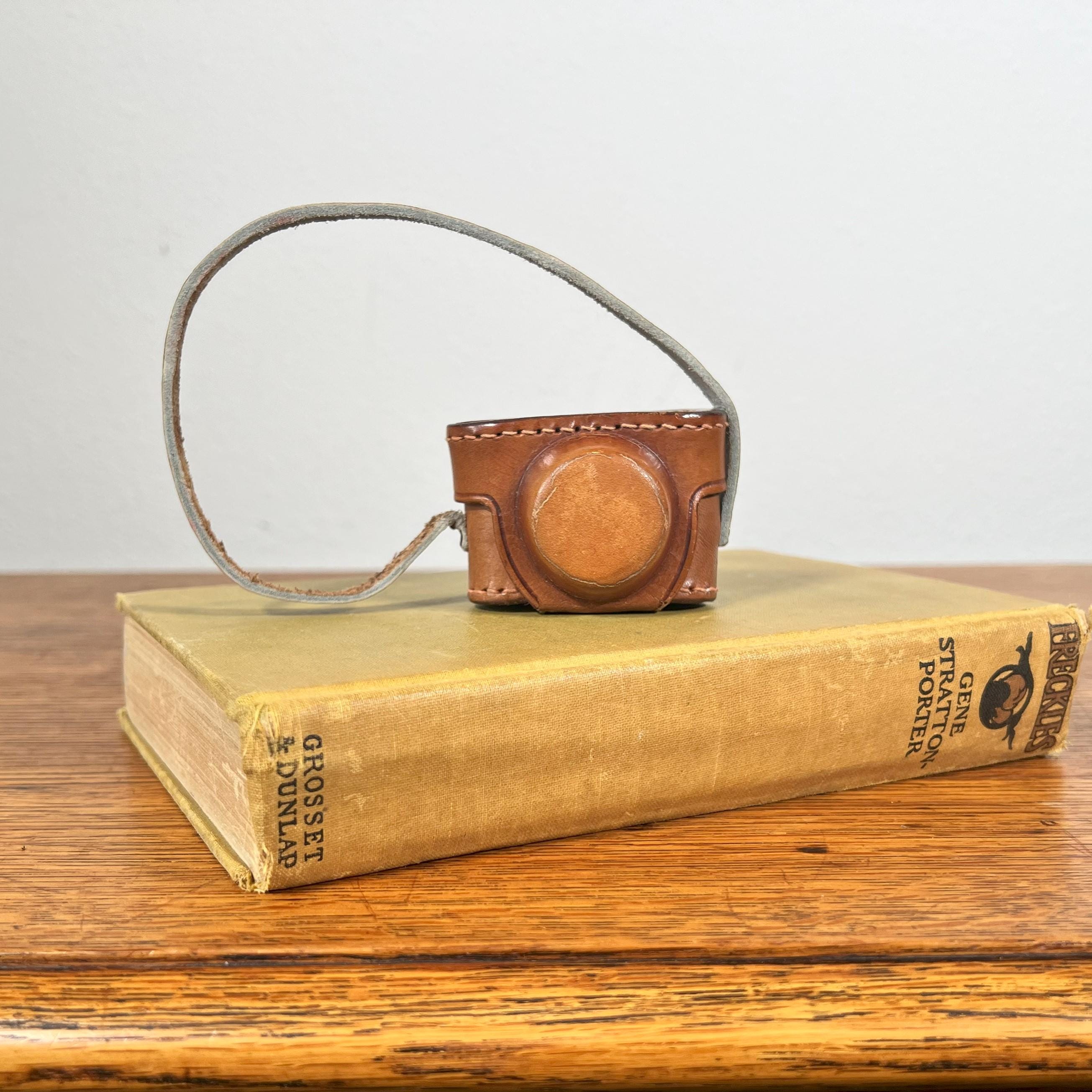 Vintage Mycro Subminiature Camera With Leather Case, 1940s Japan