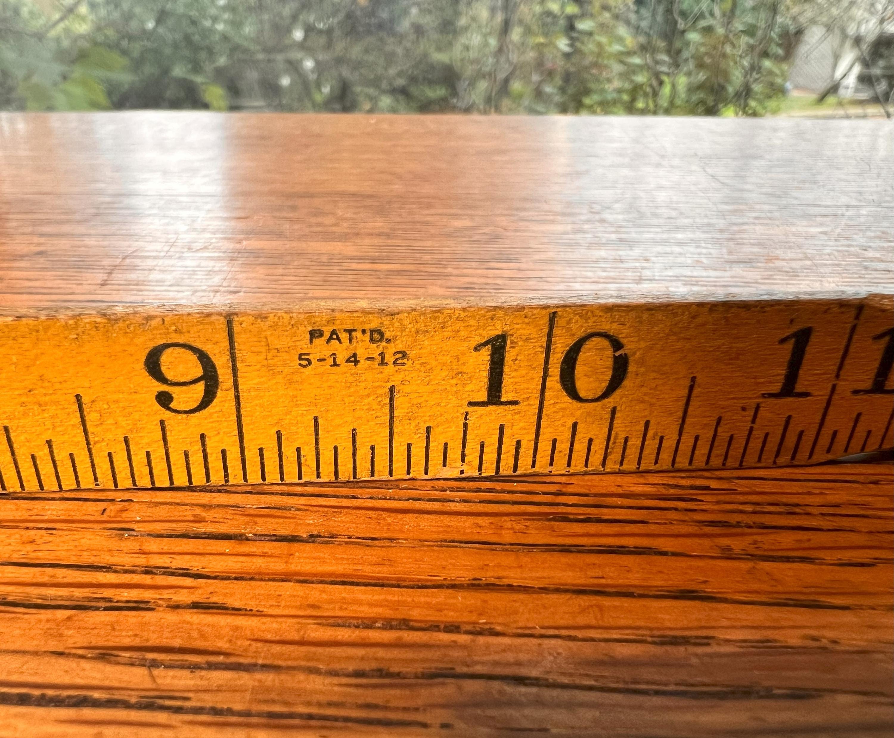 Lufkin Rigid 72 Inch Ruler Vintage Lufkin Folding Extension Ruler: Yellow Wood, 72 Inch - Etsy