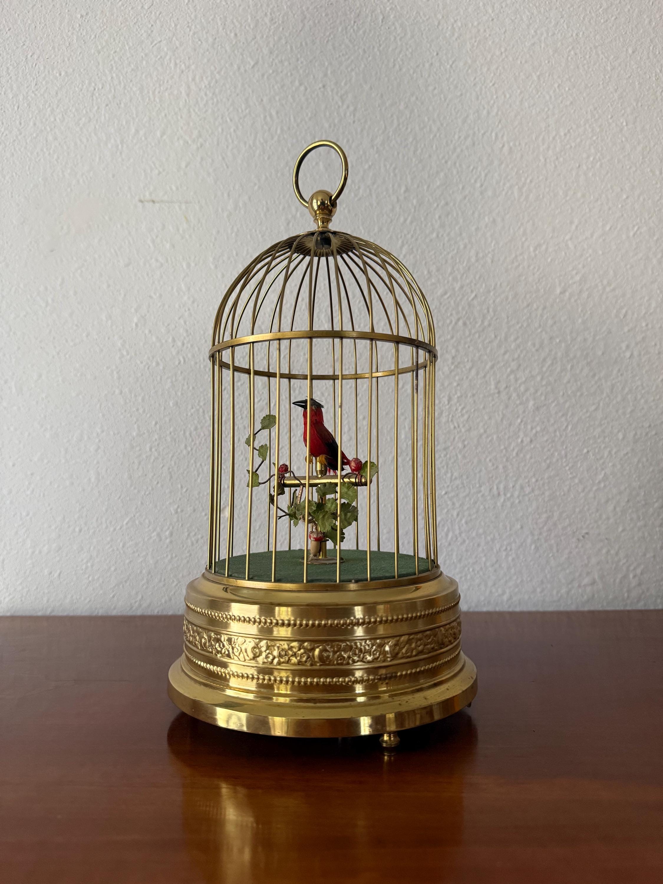 Singing Bird in Cage - Etsy