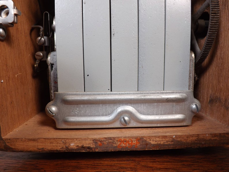 Telephone with Hand Crank Magneto ~ Desk Phone ~ Bell System by Western Electric F1 ~1930s ~ Vintage Technology