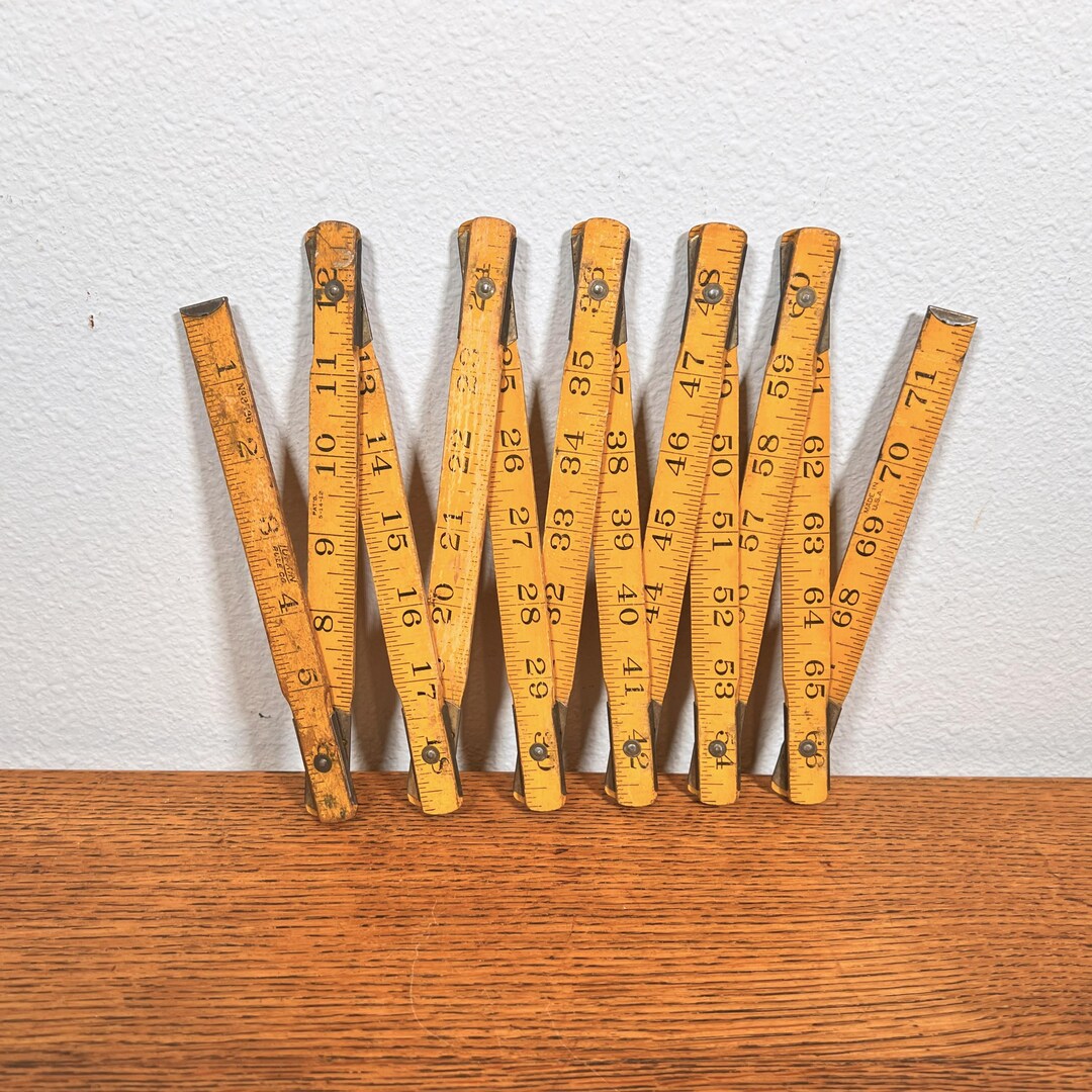Lufkin Folding Extension Ruler ~ No. 8526 ~ Wood ~ Folding Ruler ...