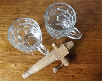 Wood Barrel Tap ~ Keg Tap ~ Air-Way Faucet ~ Gate Valve ~ Keg Pump ~ Wood/Brass Screw for Tire Pump ~ Whiskey Barrel Spigot, Spout ~ Brewing