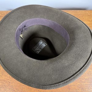 Pendleton® Hat ~ Brown Fedora Wool Felt with Leather Hatband Size Small ~ Unisex image 6