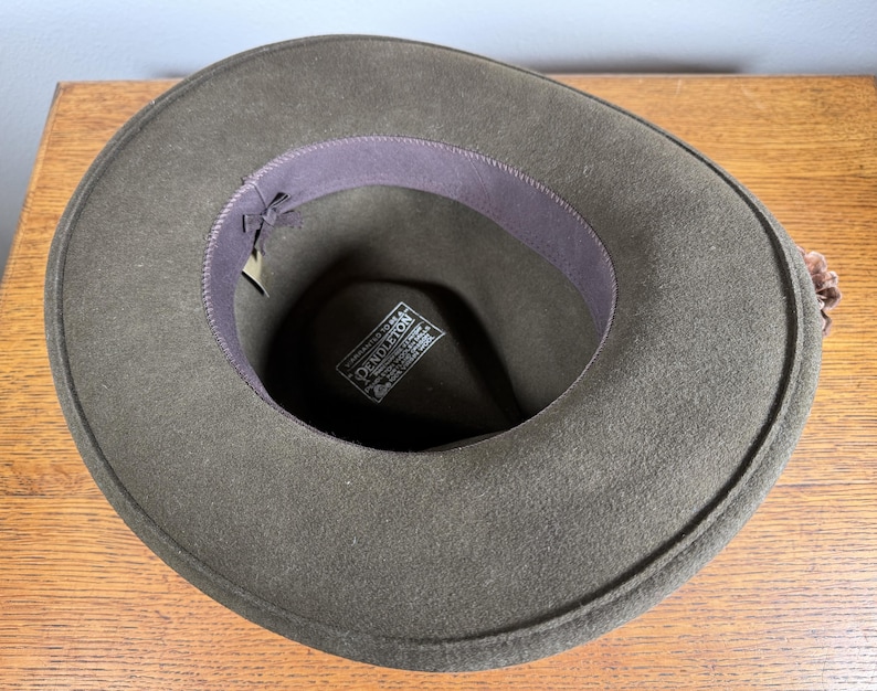 Pendleton® Hat ~ Brown Fedora Wool Felt with Leather Hatband Size Small ~ Unisex image 6