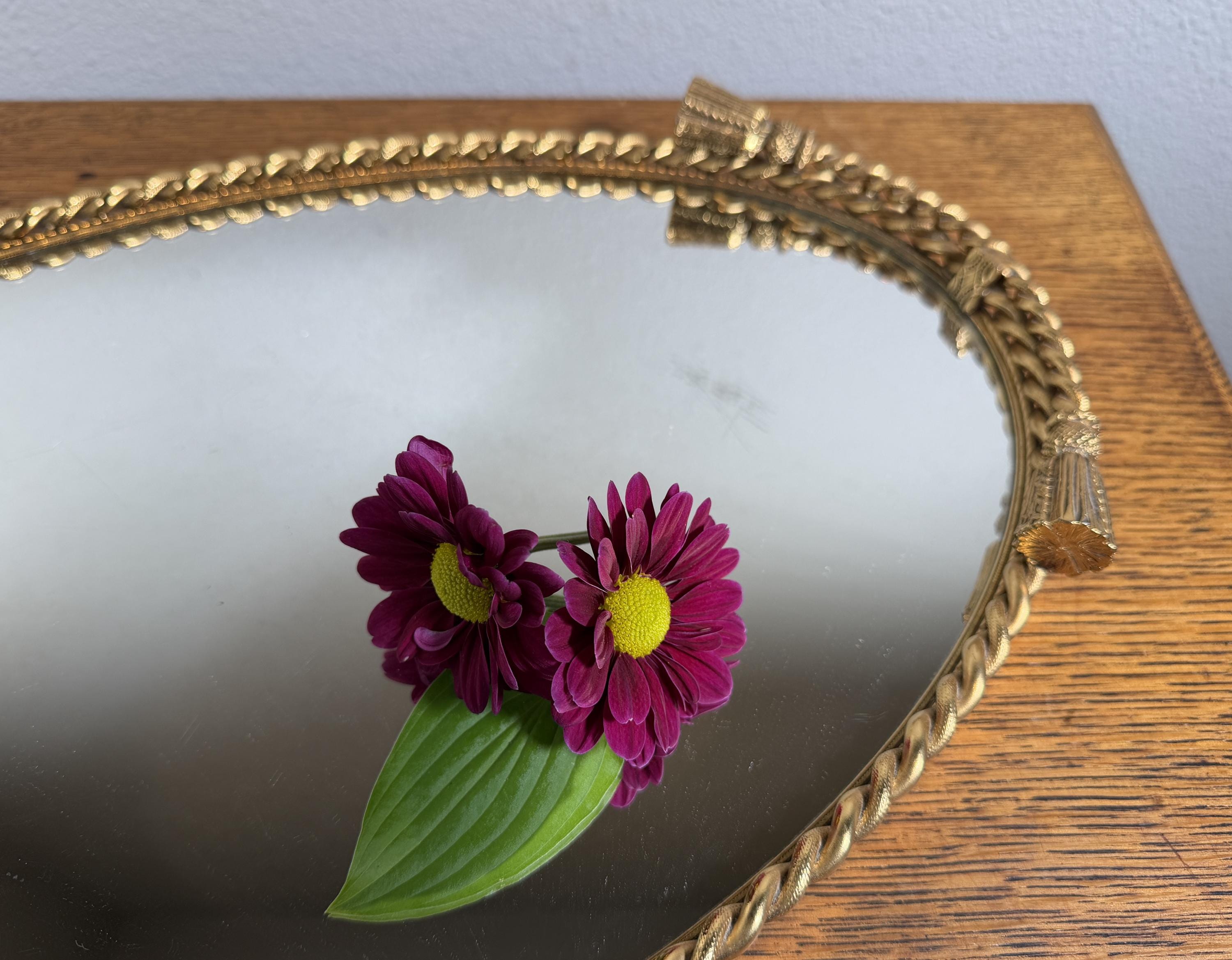 Stylebuilt Gold Vanity Mirror Tray - Etsy