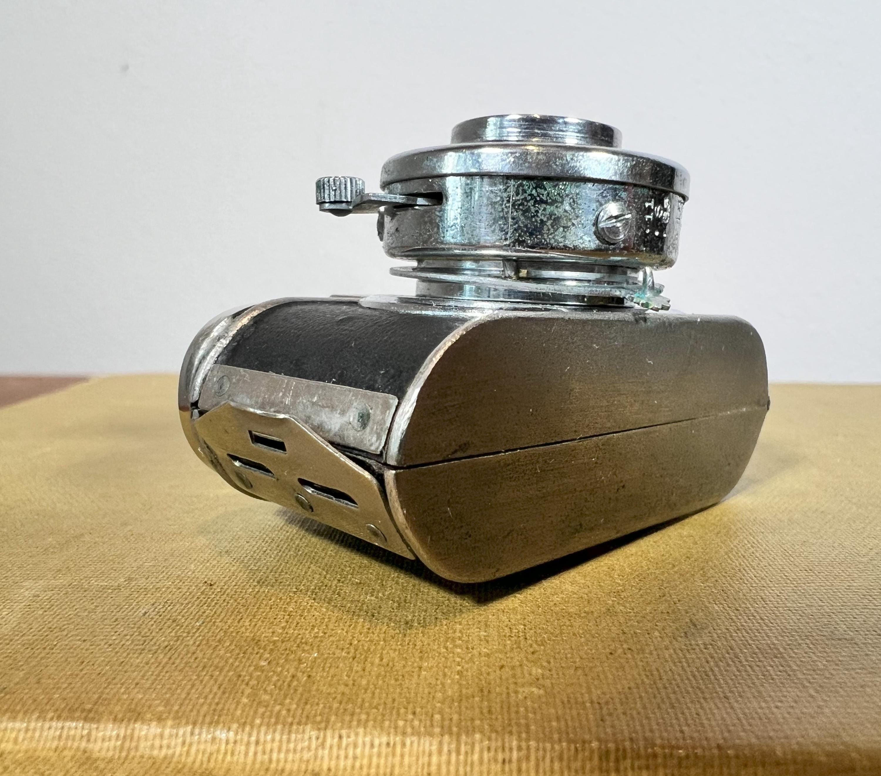 Vintage Mycro Subminiature Camera With Leather Case, 1940s Japan