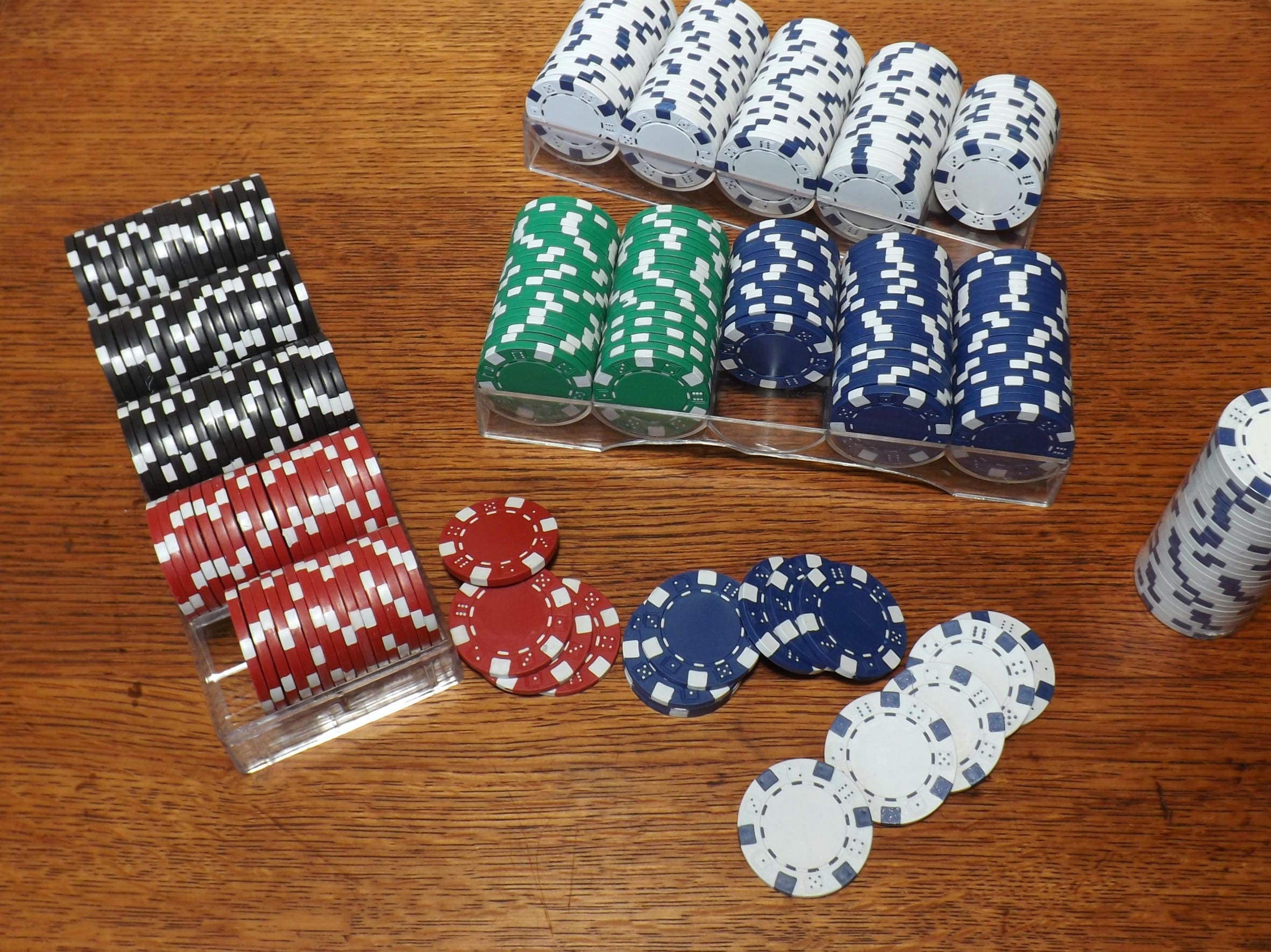 Poker Chips ProfessionalStyle with Cloth Bag Cover Steel Etsy