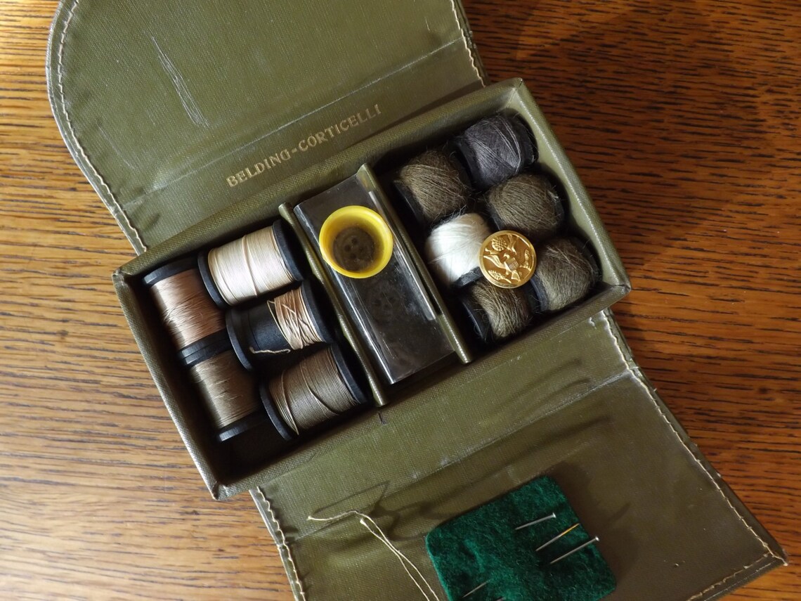 WW II Military Sewing Kit Army Sewing Kit Etsy