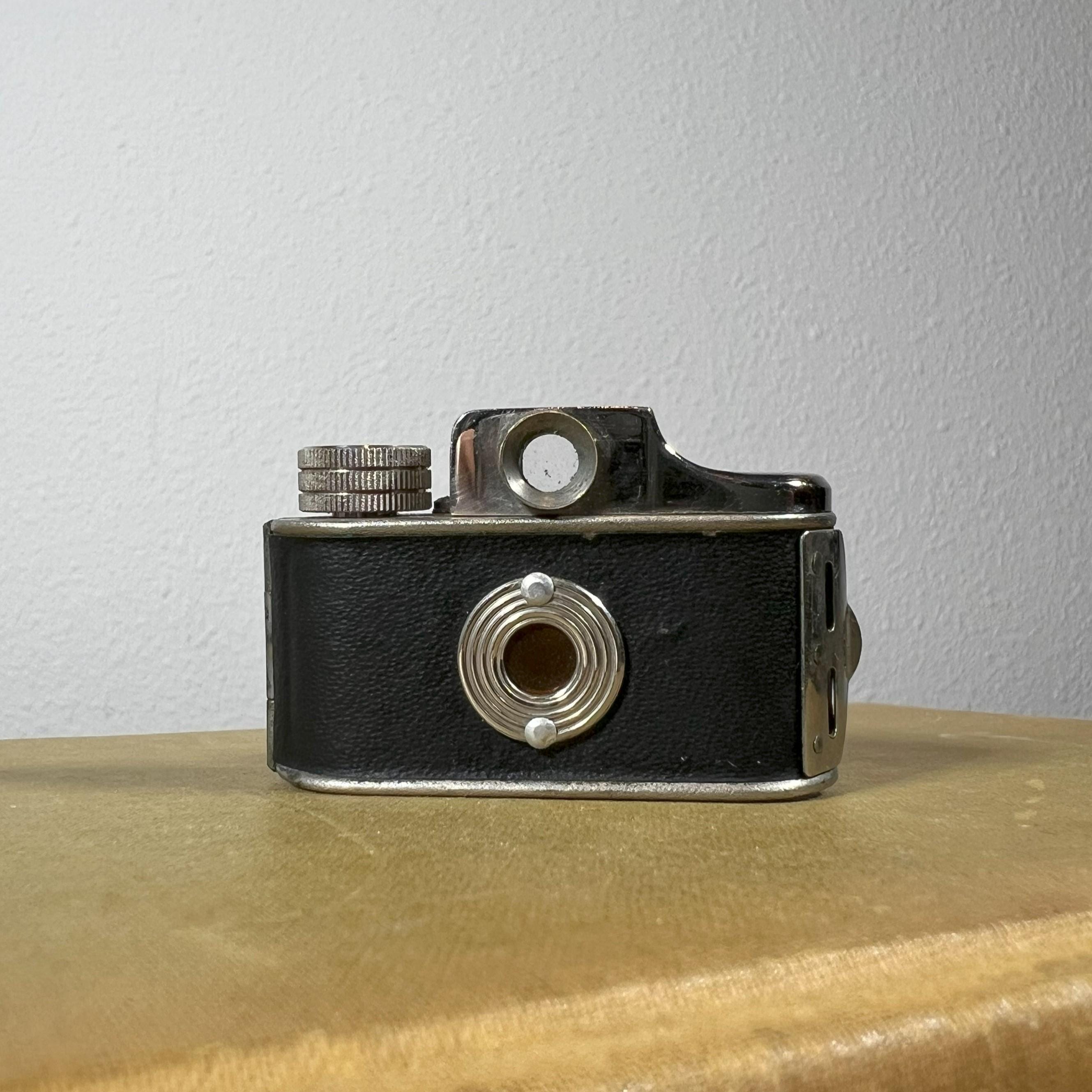 Vintage Mycro Subminiature Camera With Leather Case, 1940s Japan