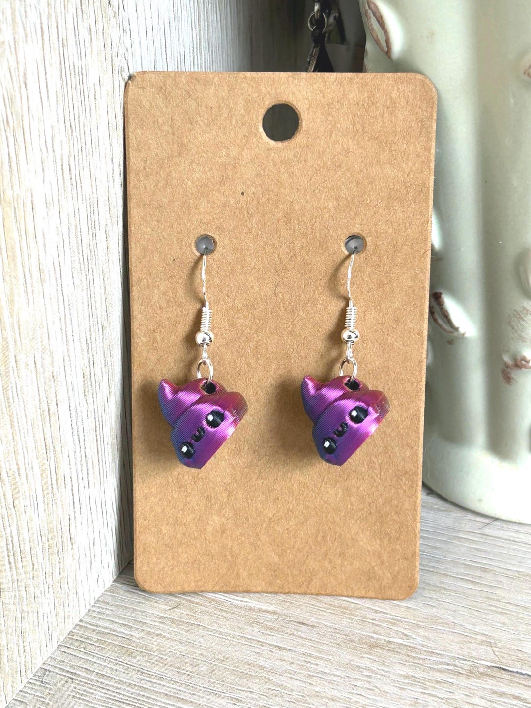 Rainbow Unicorn Poop Earrings – 3D Printed Earrings – Lightweight ...