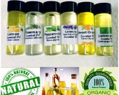 Essential OIL SET of 6 Each Bottle 1 Dram Lemon Rosemary Peppermint Lavender Sweet Orange Lemongrass oil Organic essential oils Aromatherapy