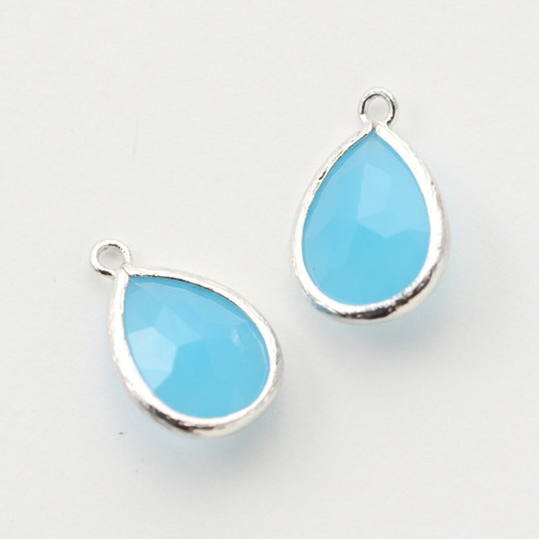 1008012 / Ópalo del Pacífico / Colgante de vidrio con marco de Etsy