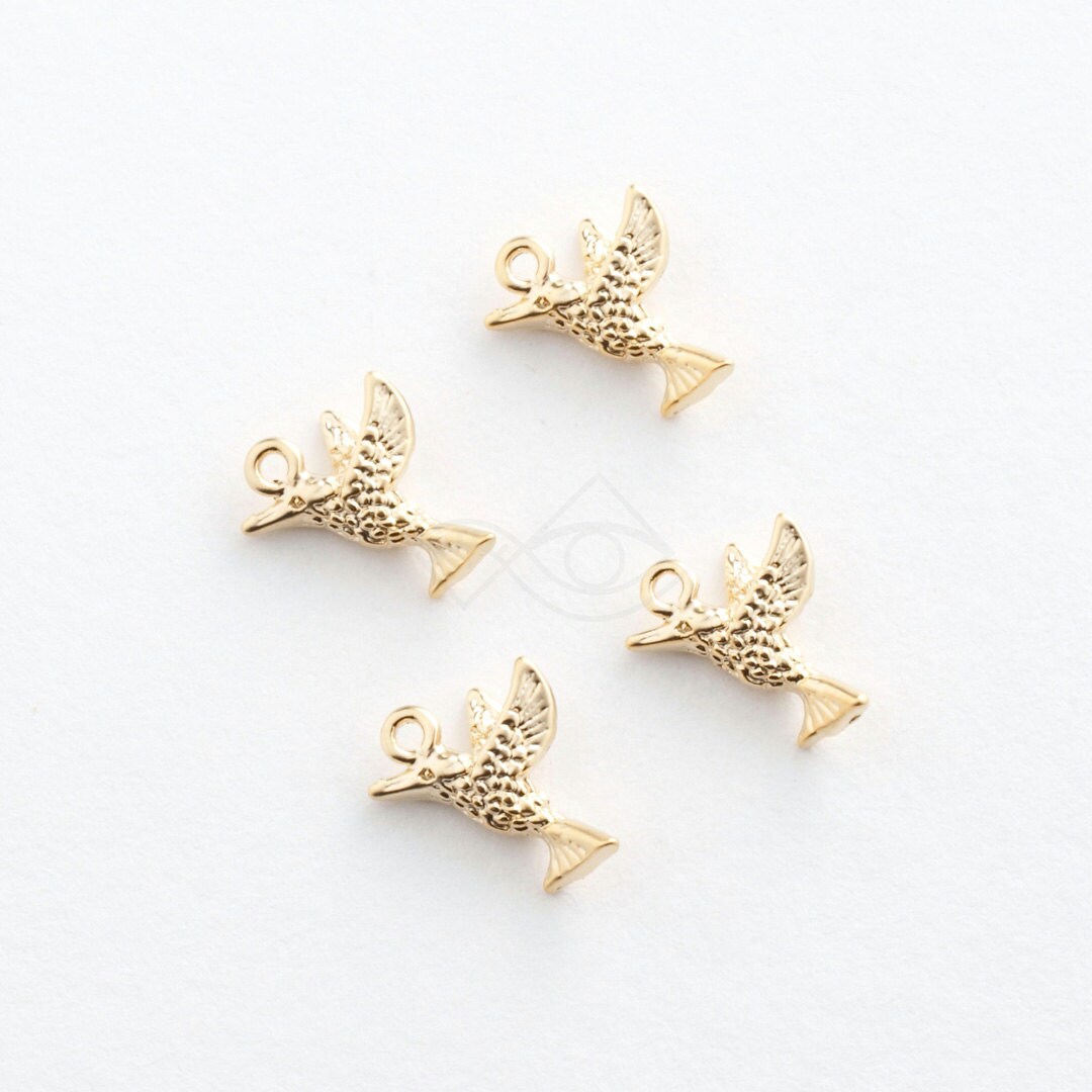 【2025正規激安】 Humming / 3234064 Bird Pendant Pewter Plated Gold Matt 16k / アクセサリー