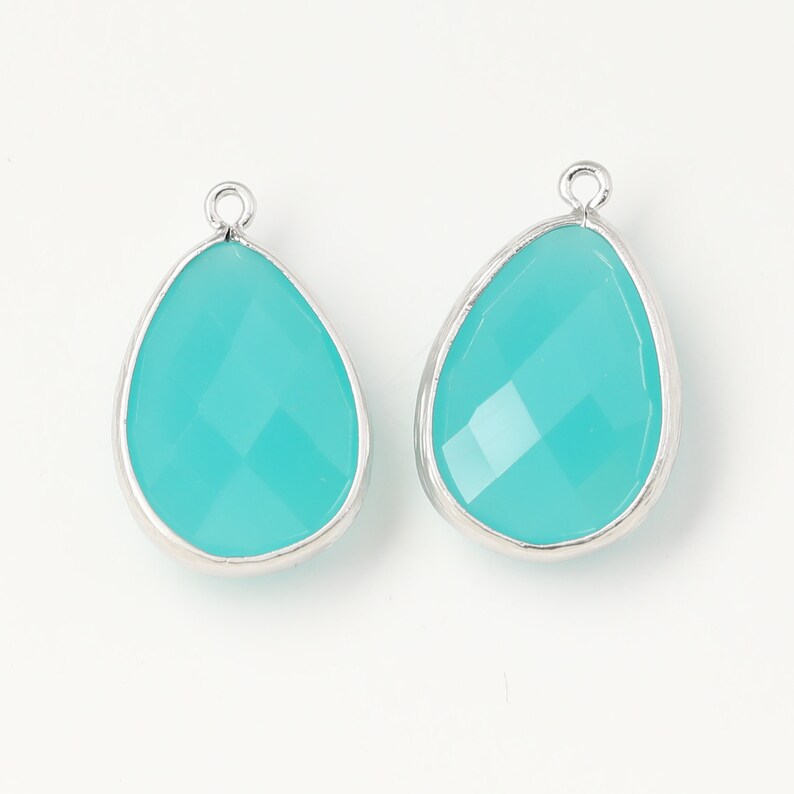 1005275 / Mint / Matt Rhodium Plated Brass Framed Glass Etsy