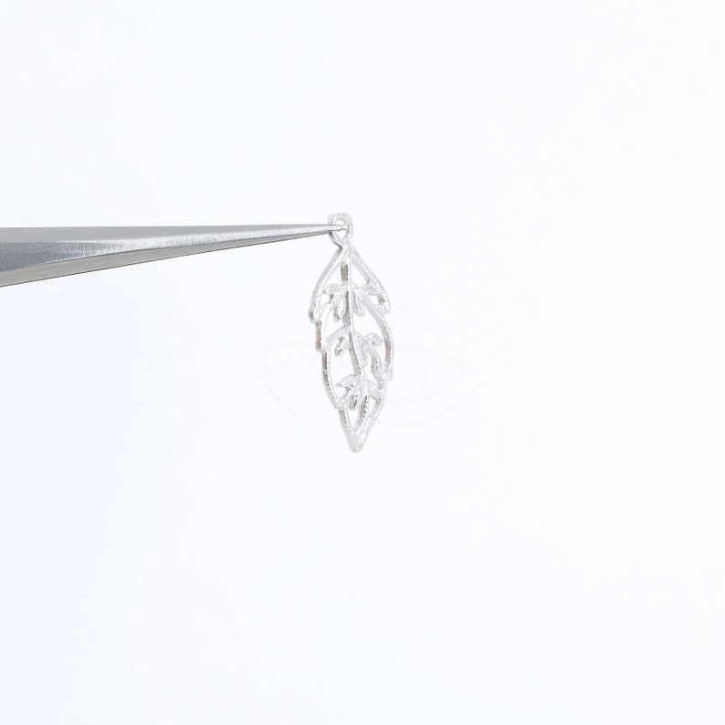 3710024 / Leaf / 16k Matt Gold Plated Brass Pendant 7mm X 15mm Etsy