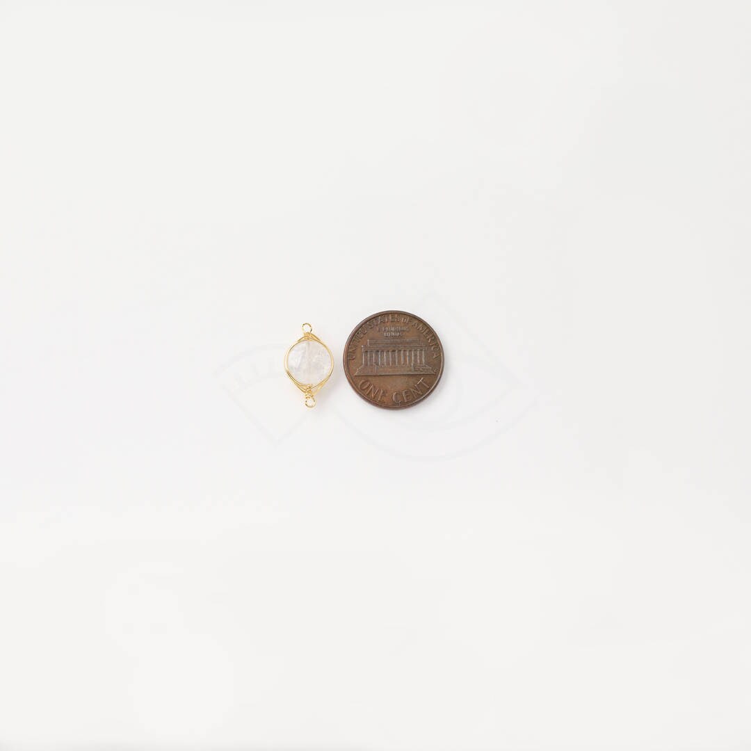 2065012 / Crystal Quartz / Rhodium Plated Wire Loop 2065012 / Crystal Quartz / Rhodium Plated Wire Loop