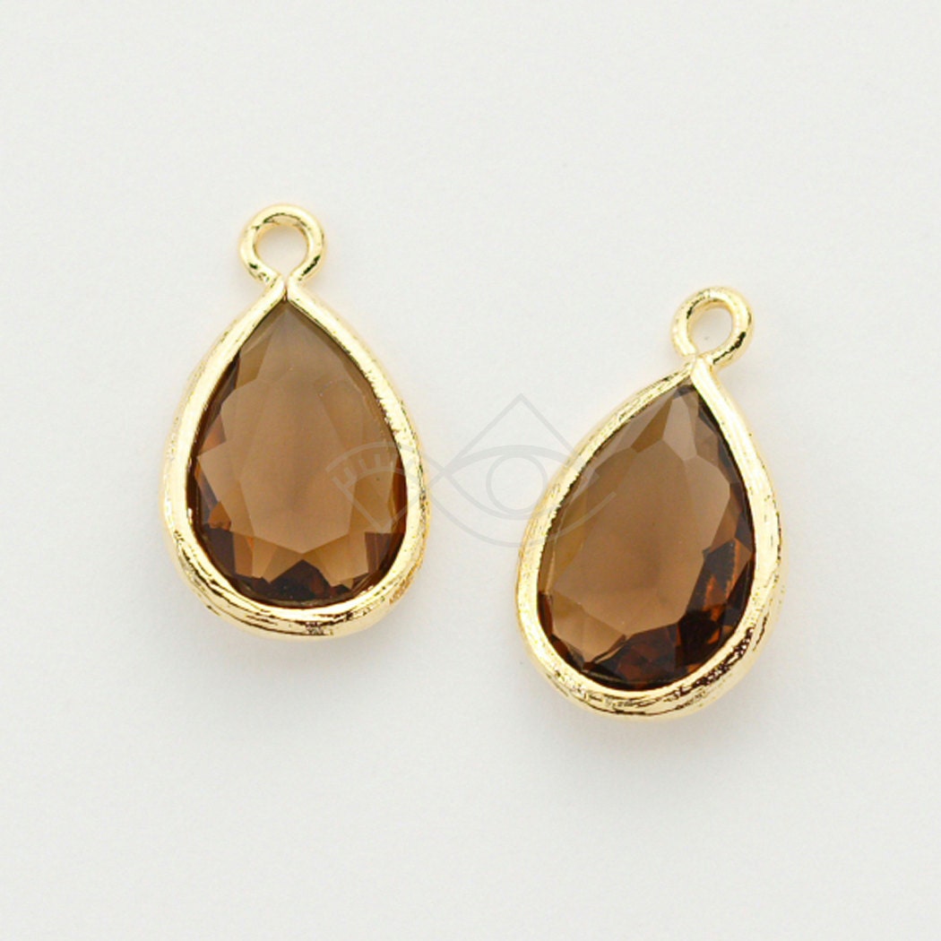 1058032 / Smoky Quartz / Rhodium Plated Brass Framed Glass