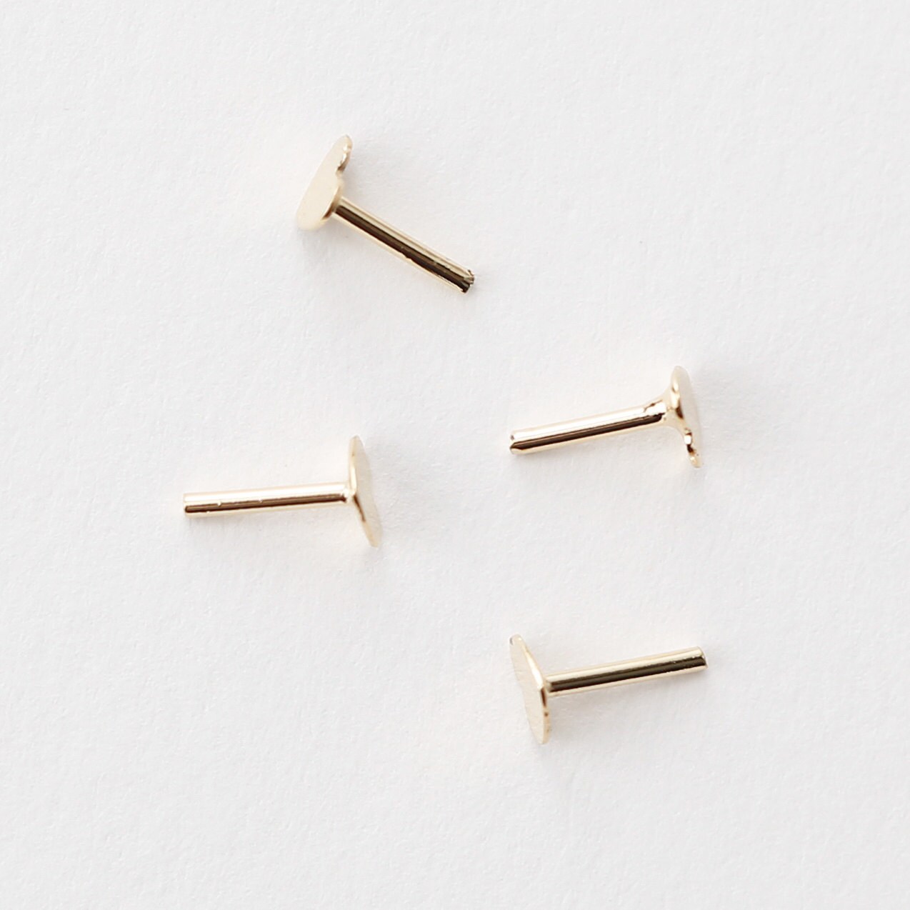 3318011 / Small Heart Pin / 16k Gold Plated Brass 3.2mm x Etsy