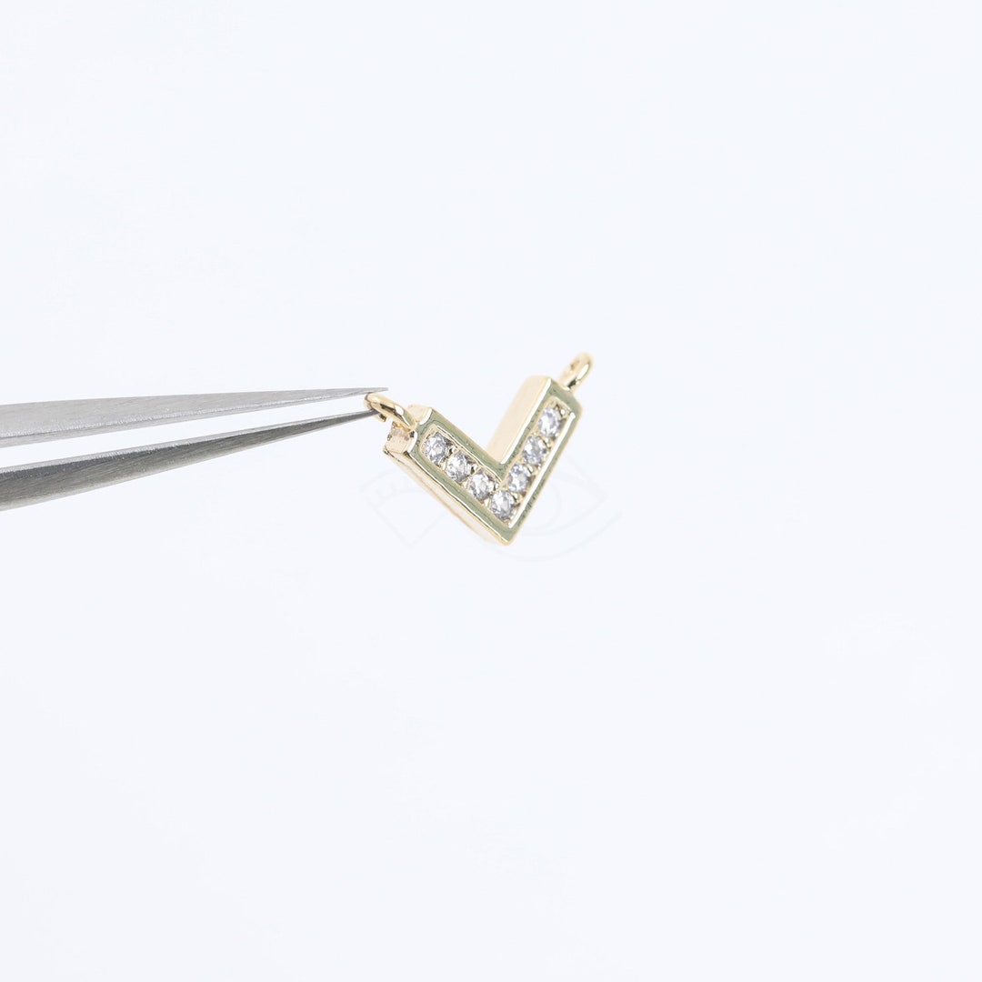アクセサリー 11chipochan 3818011 / Simple Heart / 16k Gold Plated Brass With CZ