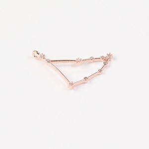 Rose Gold Sparkling Capricorn Dangle Charm main image 0