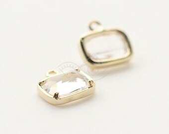アクセサリー ggg 1062041 / Crystal / 16k Gold Plated Brass Framed Glass