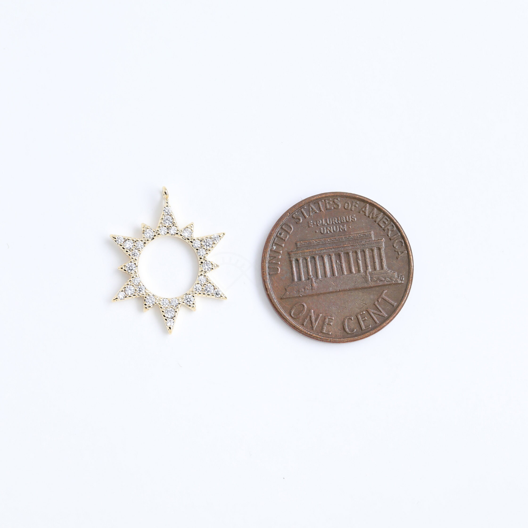 アクセサリー SomniumFragment 3634022 / Shining Sun / Small / Rhodium Plated Brass With CZ