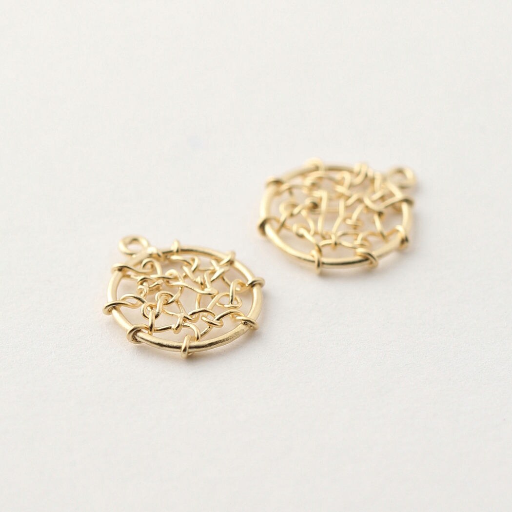 海外個人輸入 3449014 Pendant Brass Plated Gold Matt 16k / Circle Wired / アクセサリー