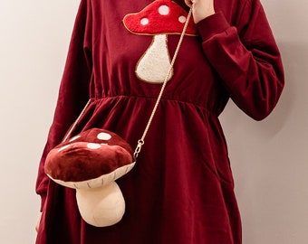 Chonky Mushroom Plush Purse