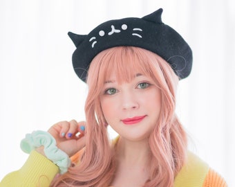 Black Kitty Beret